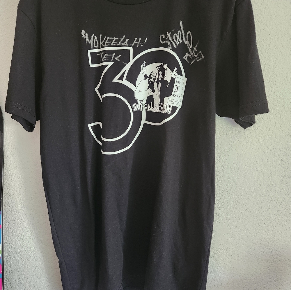 Smif n Wessun signed rap concert tee wu tang clan Nas fugees supreme huf alife